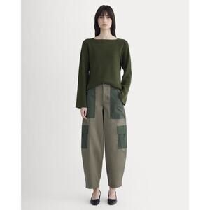 nwt everlane women's utility cargo pant in kalamata/duffel bag 00 $128